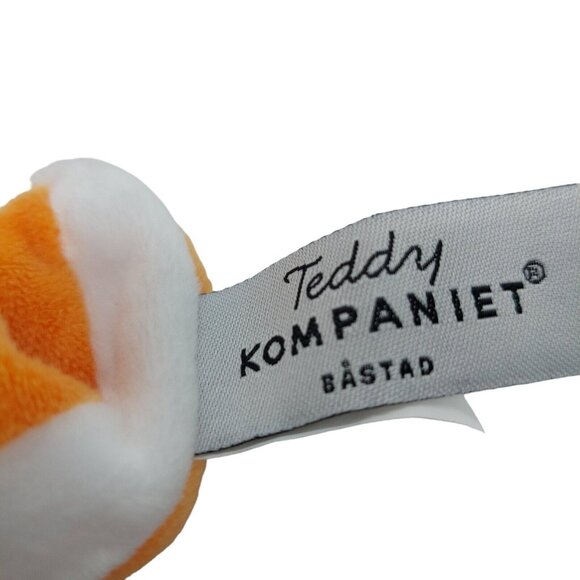 Teddykompaniet Diinglisar Collection 11 Inch Plush Animal Blanket Fox Orange - Picture 7 of 10